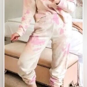 Wild Fable Pink and Cream Tie-Dye Jogger